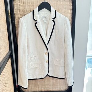 J.Crew Schoolboy Blazer Size 100% Linen